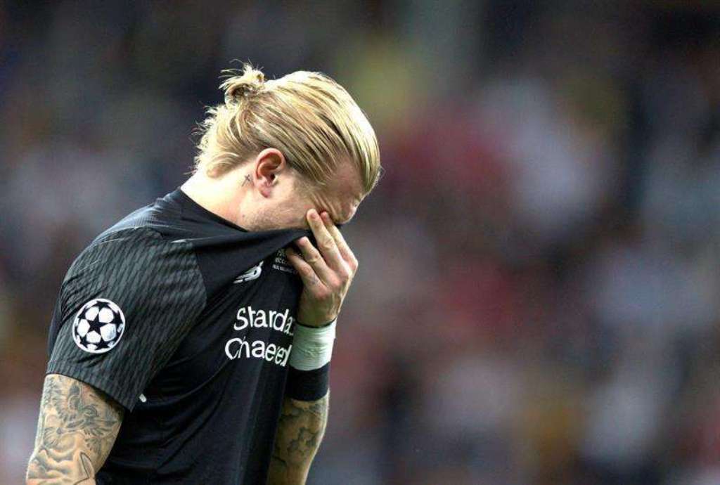 Loris Karius en la final de la Champions League. (Reuters)