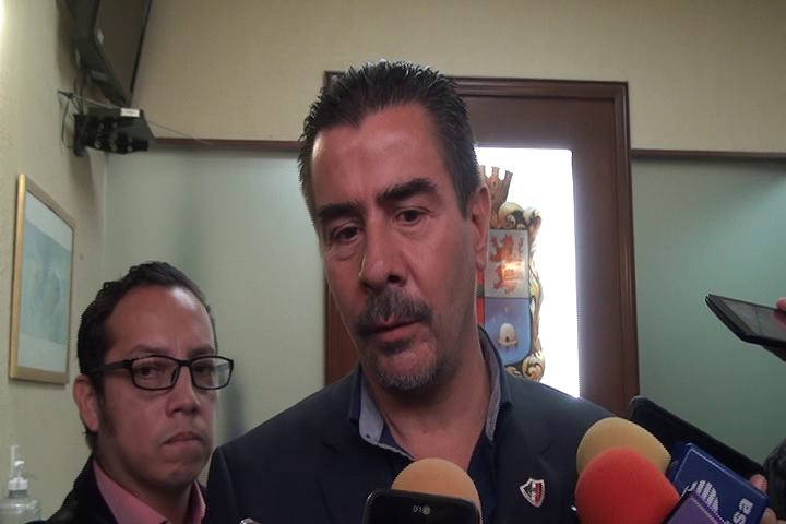 Álvar Cabeza de Vaca, secretario de SSP de Guanajuato. (Foto Laura Villafaña)