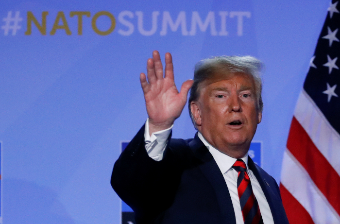 El presidente de EU, Donald Trump, dijo que la migración "está tomando el control" en Europa.  (Reuters)