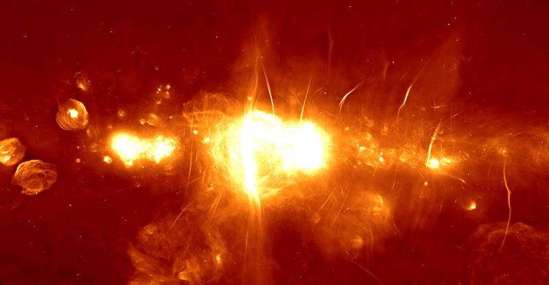 Fotografía cedida por el Observatorio Sudafricano de Radioastronomía. (EFE)