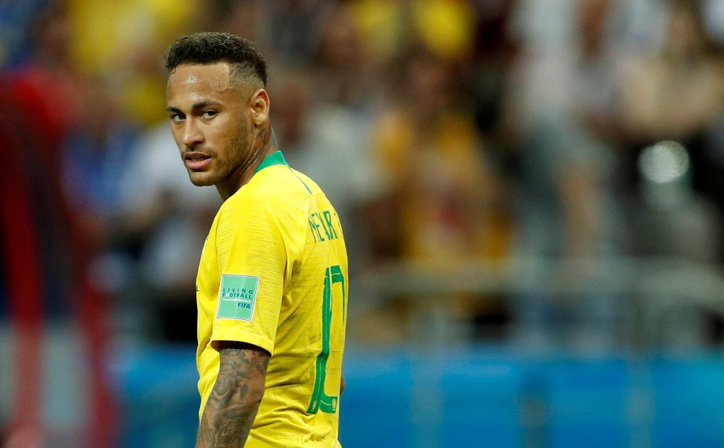 Neymar en partido de la selección de Brasil. (Reuters)