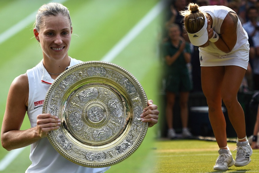 Angelique Kerber, campeona de Wimbledon (AFP)