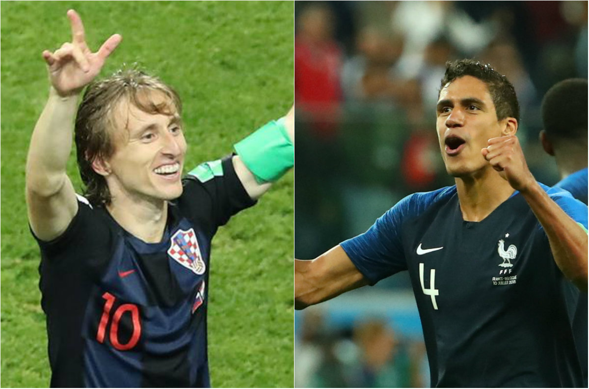 Luka Modric y Raphael Varane se enfrentarán en la Final de Rusia 2018 (EFE / Reuters)
