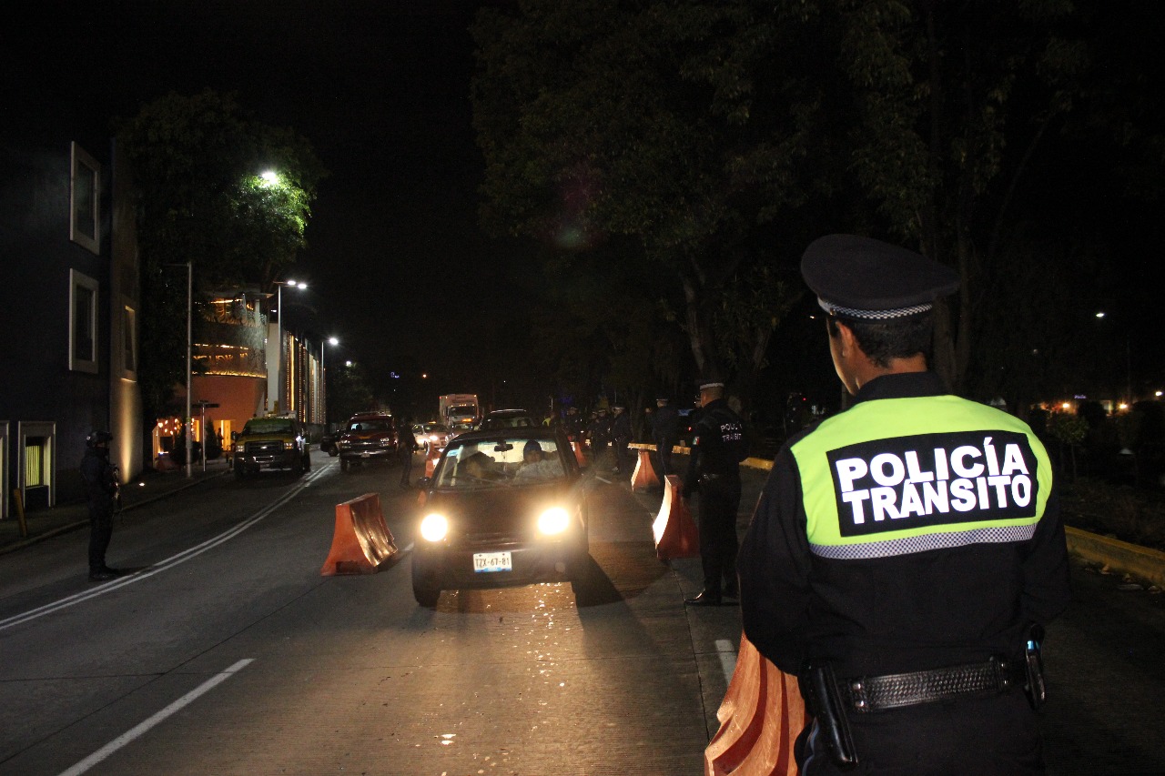 La SSPTM llevó a cabo el operativo alcoholímetro este fin de semana, en el que se remitieron 22 vehículos al depósito vehicular. (Especial)