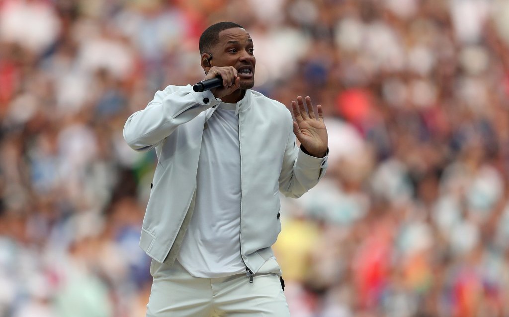Will Smith encendió los ánimos en la final del Mundial. (Reuters)