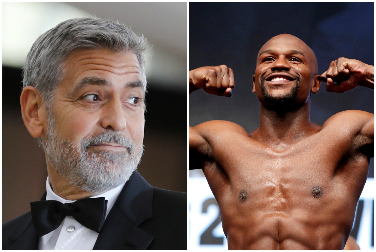 George Clooney y Floyd Mayweather encabezan la lista de las celebridades mejor pagadas de 2018, según Forbes. (Reuters)