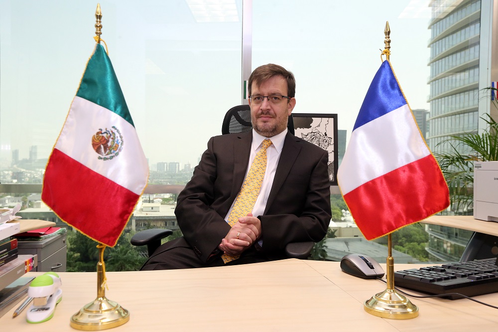 El Jefe de la Oficina de Monterrey de la Embajada de Francia en México, Philippe Richou. (Leonel Rocha)