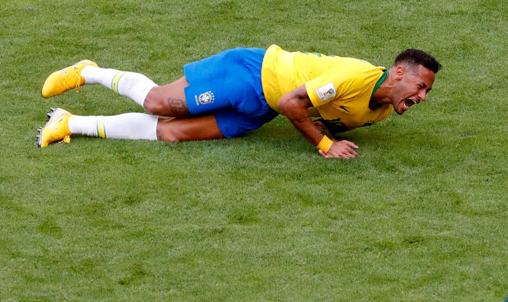 Neymar en el partido ante la selección mexicana. (Reuters)