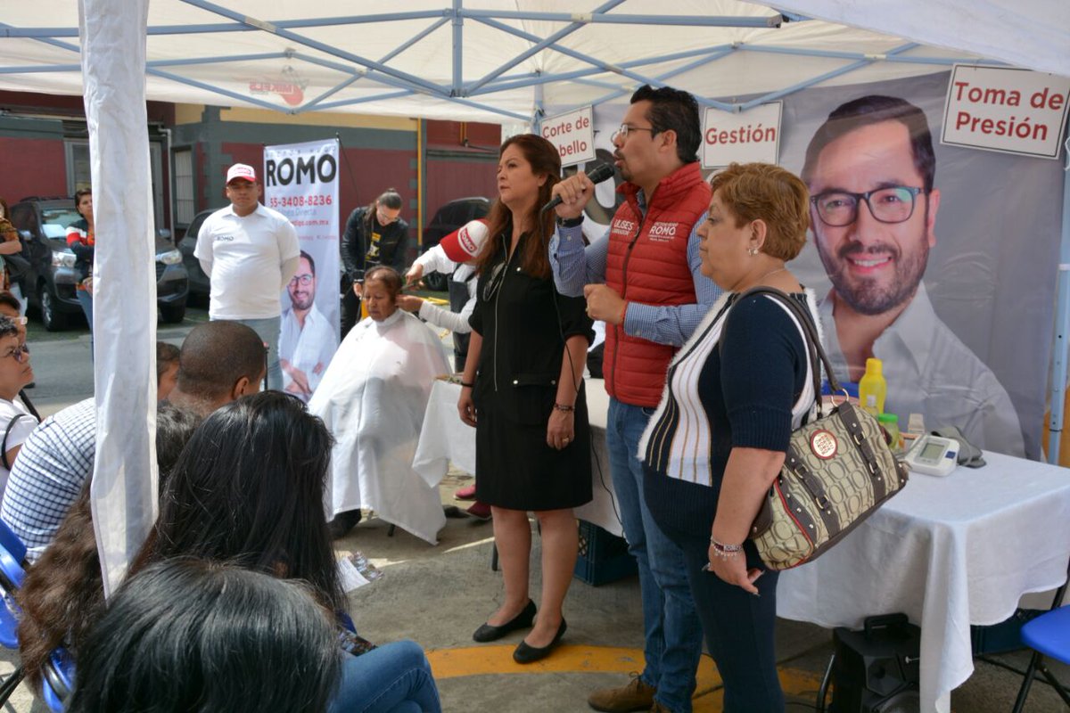 Romo promete impulsar gabinetes de seguridad por cada colonia de la alcaldía de Miguel Hidalgo. (Twitter: @vromog)