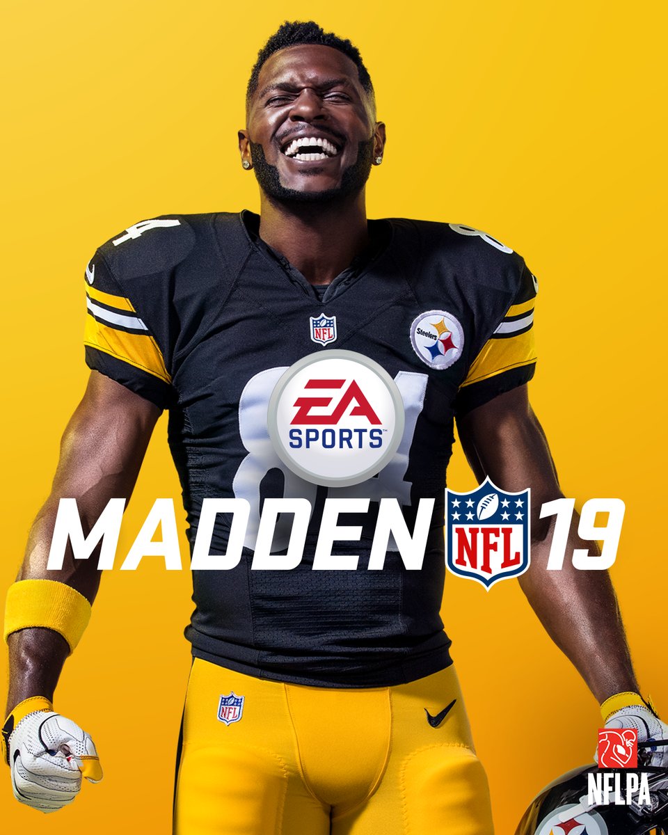 Antonio Brown fue elegido para la portada del Madden NFL 19 (Twitter @EASPORTS)