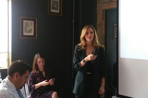 Durante al presentación. (Alondra Ávila)