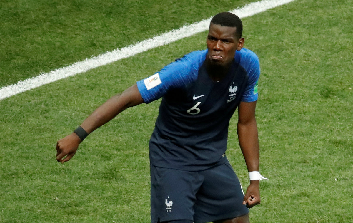 Revelan el polémico cántico de Paul Pogba previo al partido contra Argentina (Reuters)