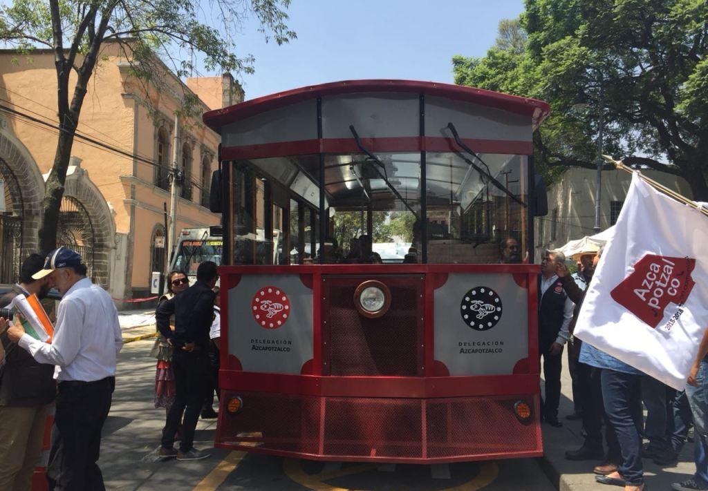 El tranvía turístico recorrerá gratis los principales monumentos, edificios, parques, restaurantes y galerías de Azcapotzalco. (Cinthya Stettin)
