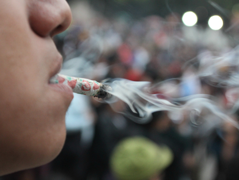 El consumo de la droga.