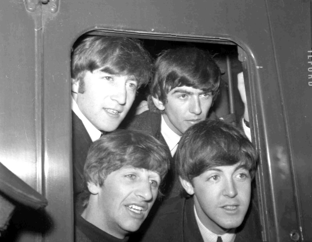 John, George, Ringo y Paul, en una foto de marzo de 1964