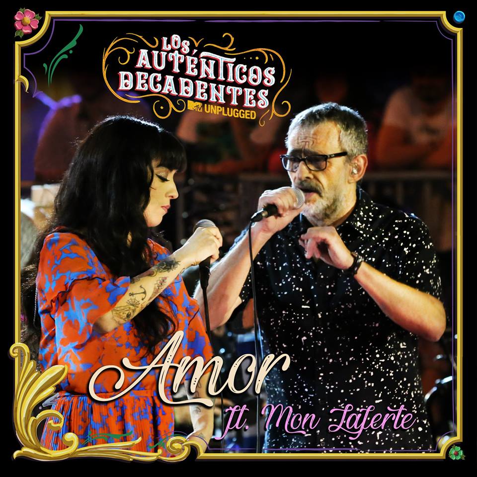 Los Auténticos Decadentes y Mon Laferte comparten el escenario con "Amor". (Especial)