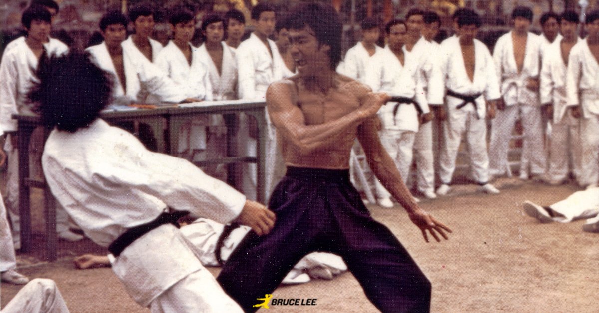 Bruce Lee en combate (Twitter @brucelee)