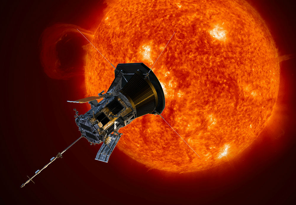 La sonda solar Parker de la NASA tiene el tamaño de un auto pequeño. (NASA)