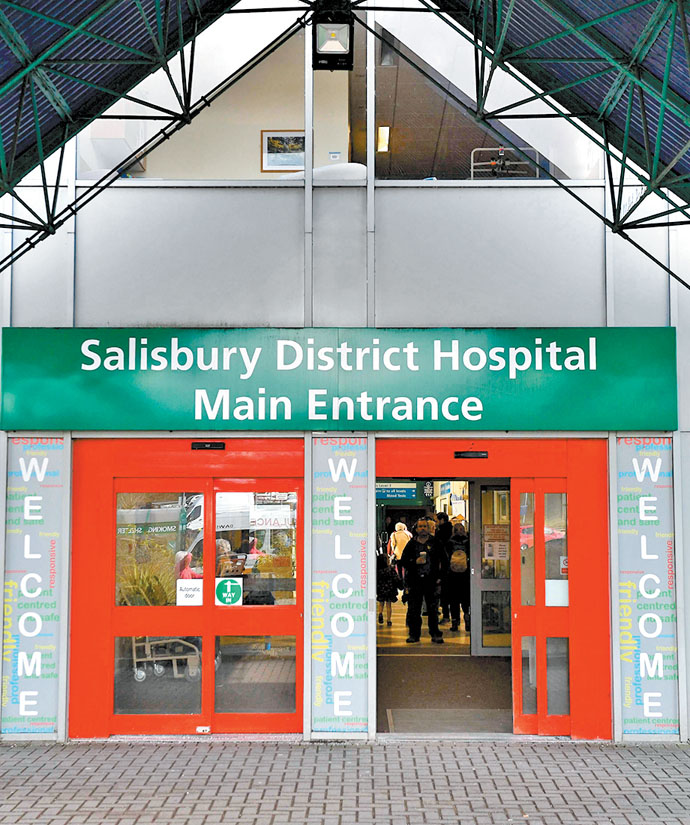 Hospital en Salisbury. (Chris J. Ratcliffe/AFP)
