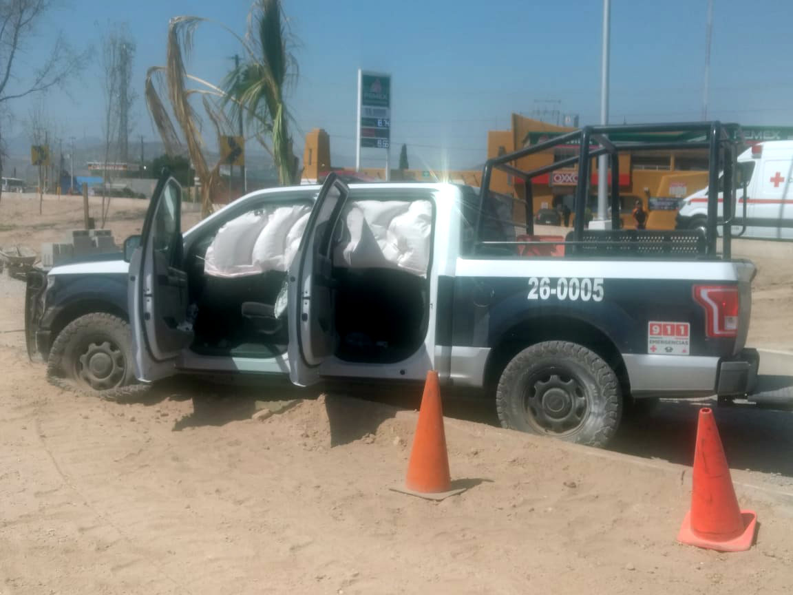 Los policías fueron reportados estables. (Especial)