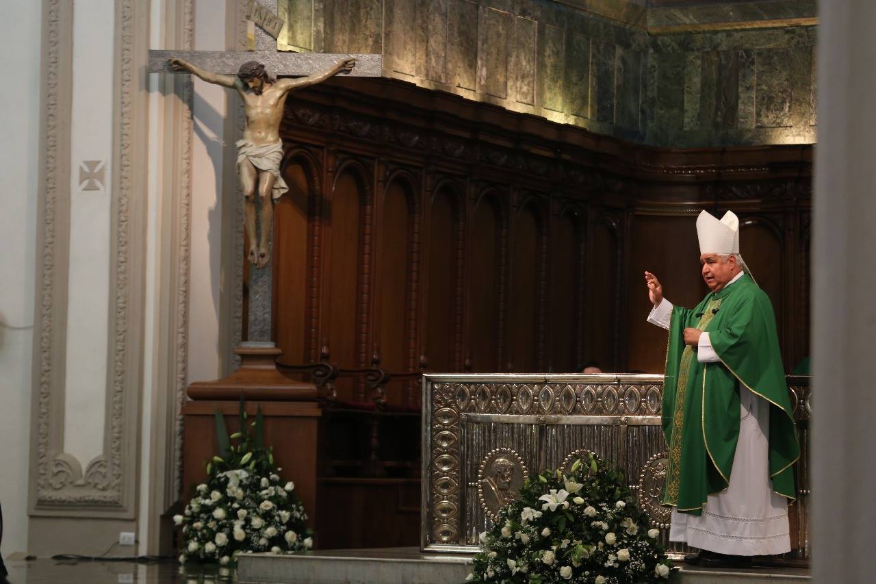 El arzobispo de Monterrey, Rogelio Cabrera López. (Foto: Roberto Alanís)
