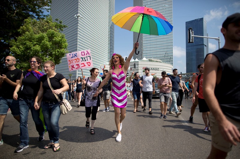 Los manifestantes recorrieron las principales calles de Tel Aviv.