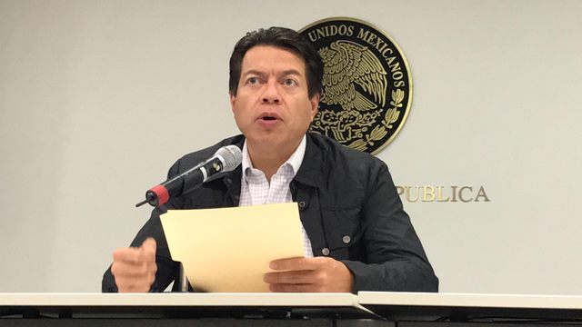 Mario Delgado dijo que Morena impulsará una disminución de gasto en San Lázaro por 1500 millones de pesos. (Angélica Mercado).