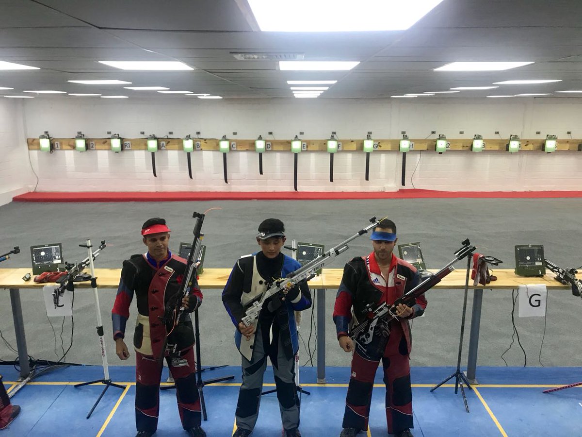 Equipo varonil de tiro deportivo gana medalla de oro en Barranquilla 2018 (Twitter @CONADE)