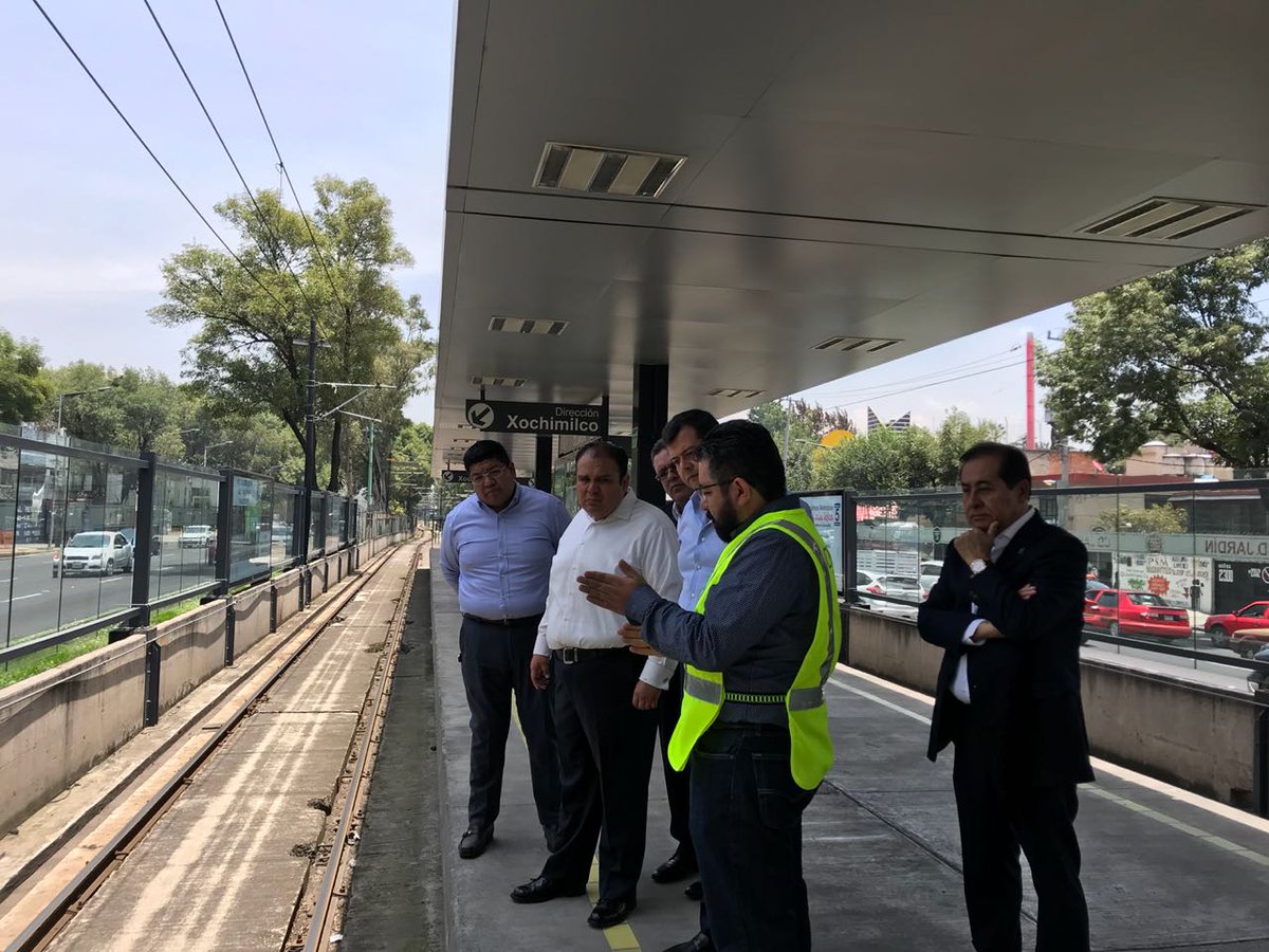 José Ramón Amieva  dijo que el mantenimiento al Tren ligero es importante en temporada de lluvias. (Twitter: @amievajoserra)