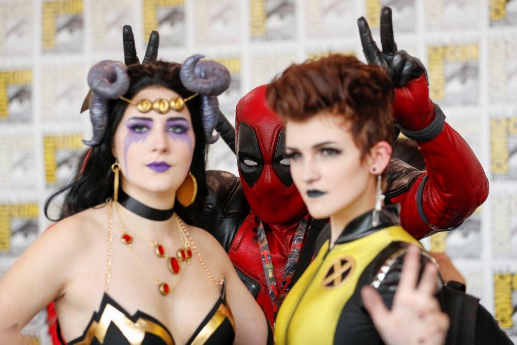 No podían faltar los miembros de X-Force en la Comic-Con 2018. (Foto: Reuters)