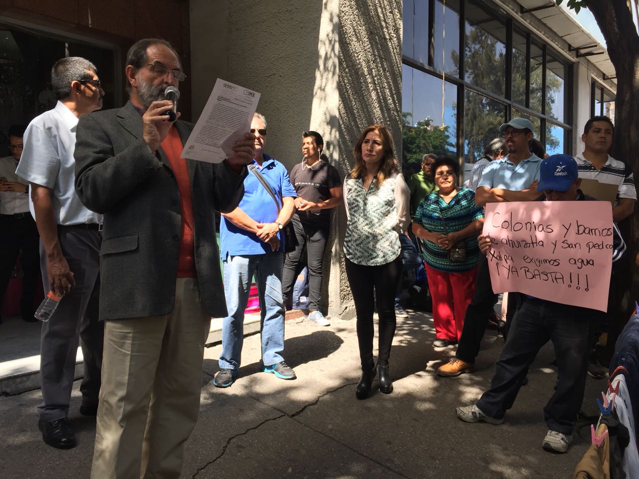 El jefe delegacional de Azcapotzalco denunció la escasez del agua en al menos la mitad de la demarcación. (Cinthya Sttetin)