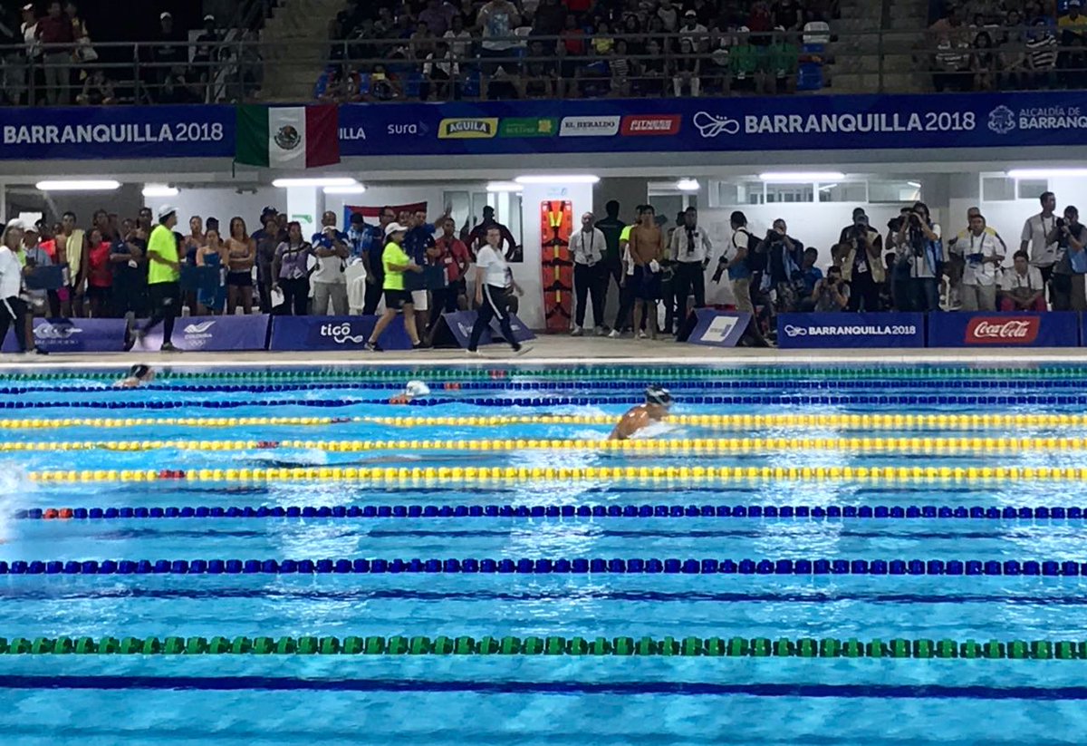 Otro oro de la natación mexicana en los Centroamericanos (Twitter @CONADE)