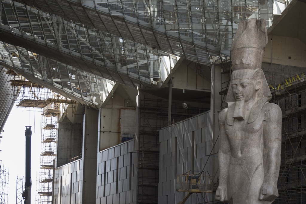 Ramsés II, el coloso de 11 metros de altura, estará en el atrio del museo (Especial)
