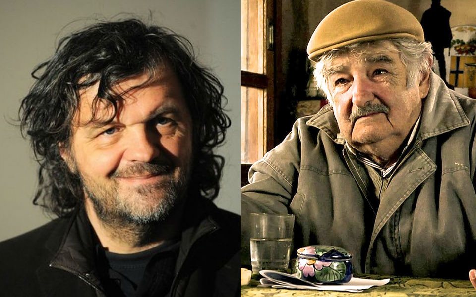 El cineasta serbio Emir Kusturica (izq.) y el expresidente uruguayo José Mujica (der.)