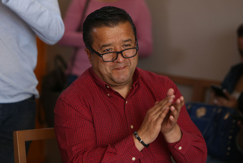 El municipio cuenta con 40 elementos de la policía y cinco patrullas. (Jorge Sánchez)