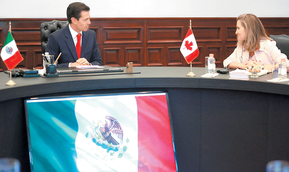 El Presidente de la República enfatizó ante la funcionaria canadiense la importancia de trabajar en una renegociación “constructiva e integral”. (Espe