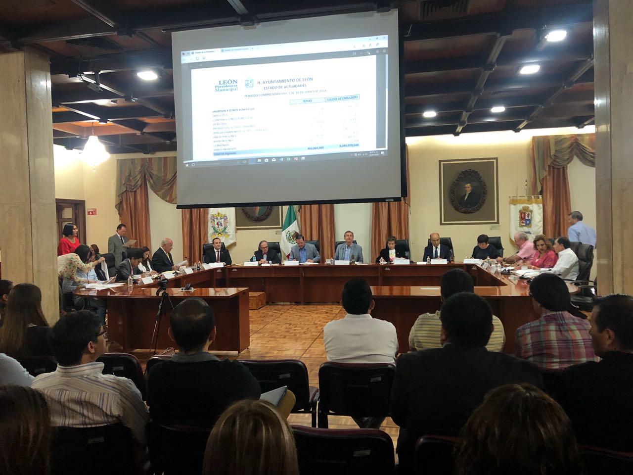 Sesión de Ayuntamiento de León. (Foto Joana Casillas)