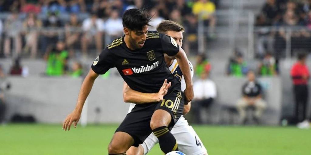 Carlos Vela en el empate entre Los Ángeles F.C. y L.A. Galaxy. (@LAFC)