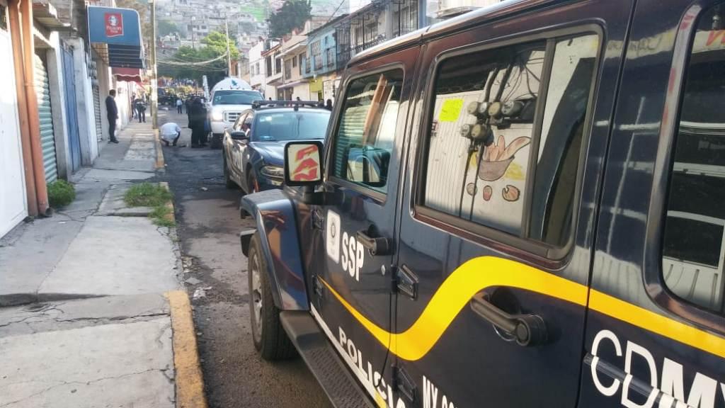 Policías capitalinos aseguraron la zona. (Jorge Becerril)