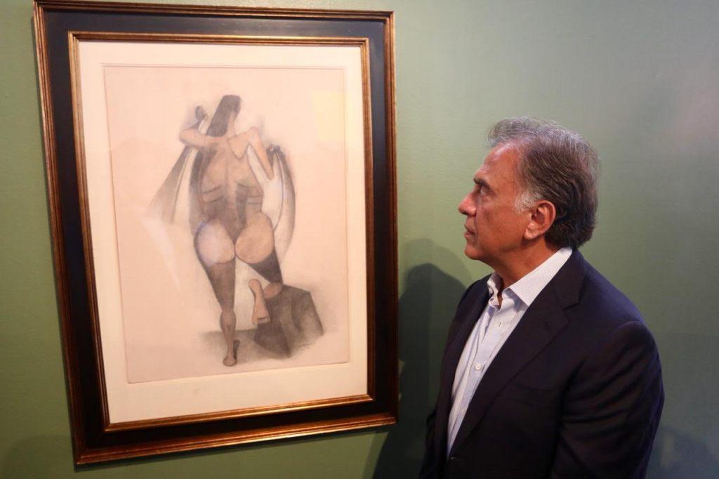 Yunes dijo que las obras de arte eran de Javier Duarte y de sus ex funcionarios. (Isabel Zamudio)