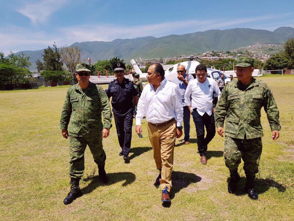 El gobernador de Guerrero se reunió con mandos para establecer acciones de seguridad. (Especial)