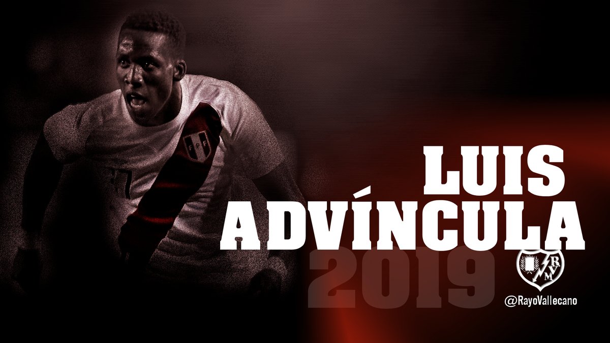 Luis Advíncula es nuevo jugador del Rayo Vallecano (Twitter @RayoVallecano)