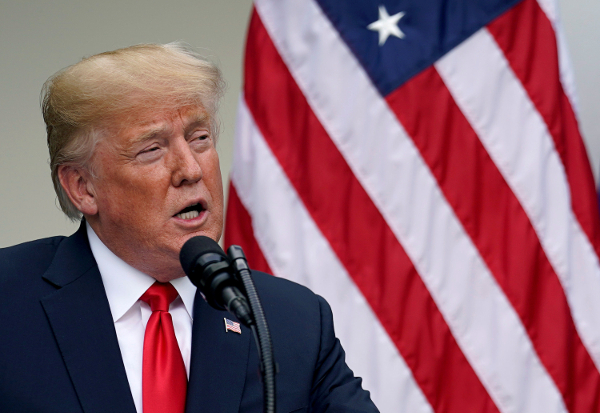 El presidente de EU, Donald Trump, dijo estar dispuesto a cerrar el gobierno. (Reuters)