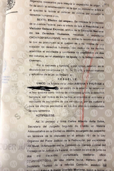En la sentencia se explica que se concede el amparo al futbolista.