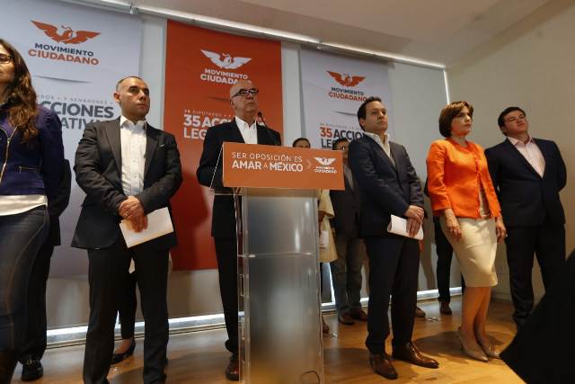 Movimiento Ciudadano defendera el federalismo y la disminución de privilegios, dijo Dante Delgado/Héctor Téllez.