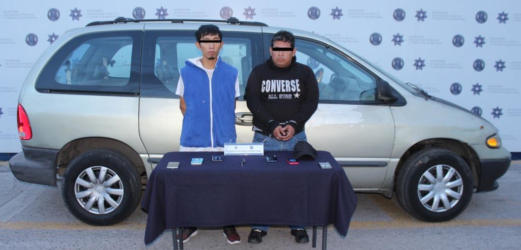 En prisión, dos probables asaltantes de tienda Coppel detenidos por la policía municipal de Puebla (Especial)