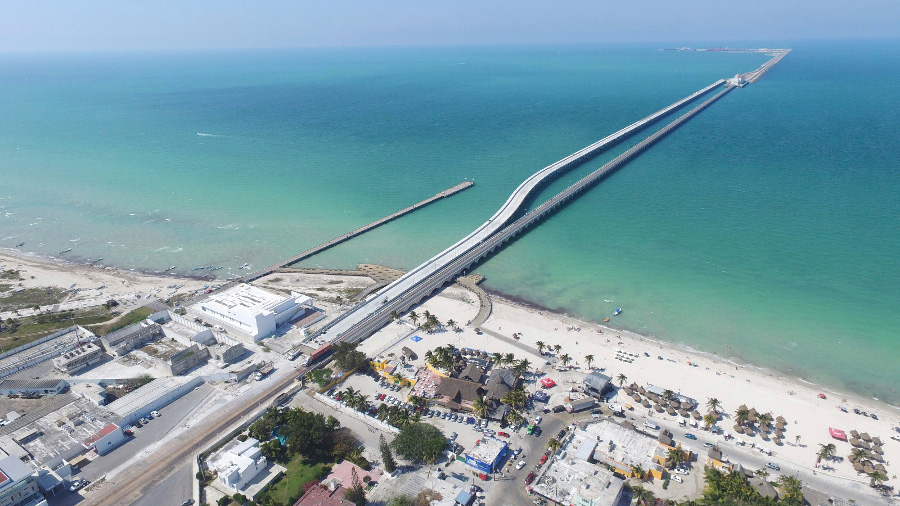 Puerto Progreso, un importante centro de acopio y distribución de hidrocarburos.