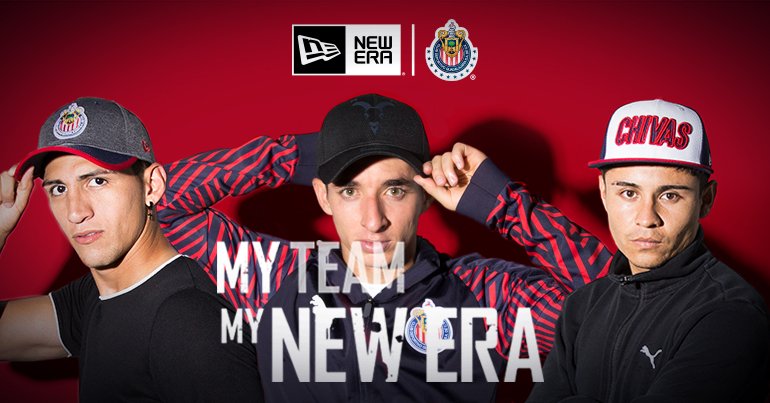 Chivas presenta su nueva línea de gorras (Twitter NewEraMx)