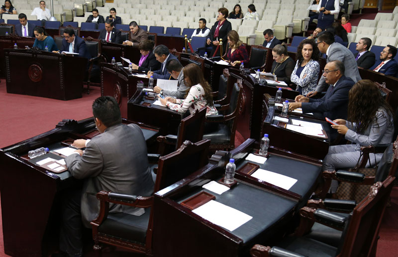 Coordinadora de la Junta de Gobierno del Congreso del estado, María Luisa Pérez Perusquía. (Jorge Sánchez)