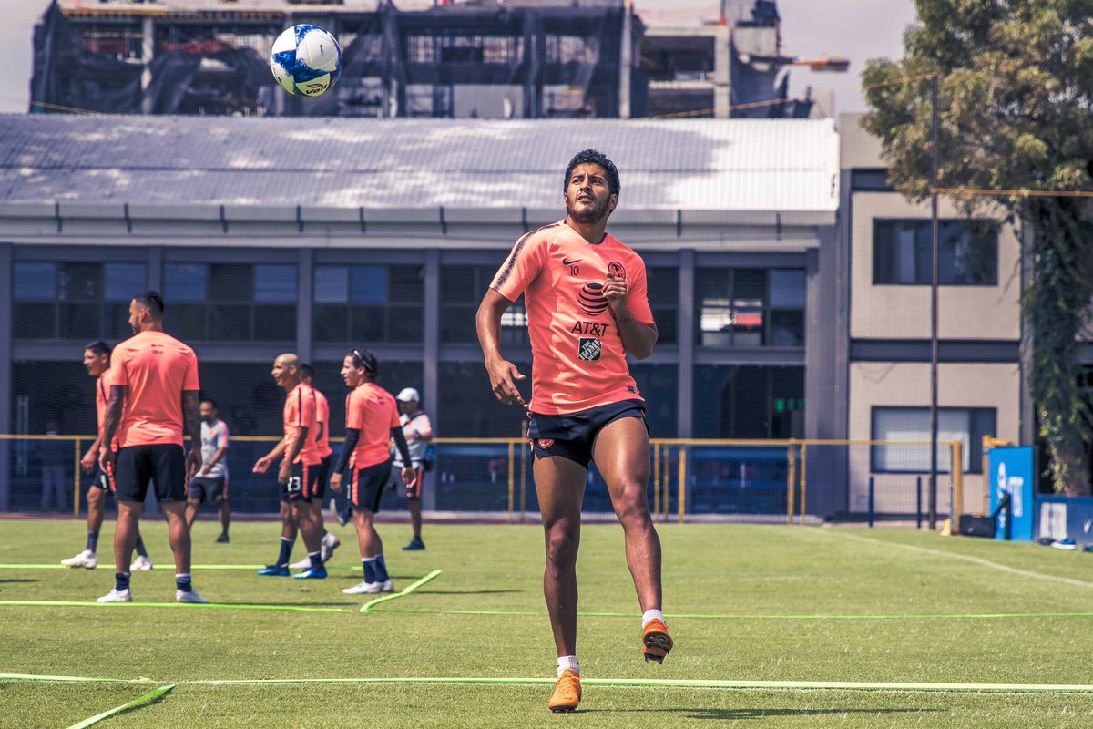 Cecilio Domínguez volvió a integrarse a los entrenamientos de Club América (Twitter @ClubAmerica)